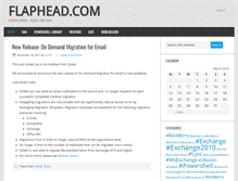 Tablet Screenshot of blog.flaphead.com